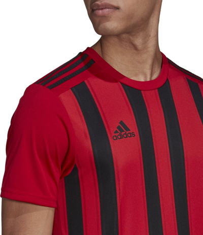 Bluzë sportive adidas Striped 21 M GV1381, për burra, Aeroready, e kuqe me të zeza