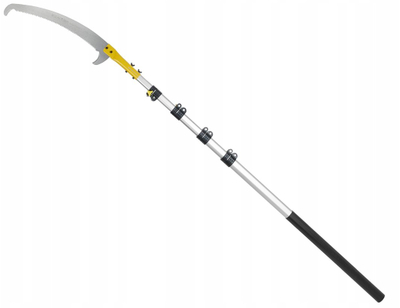 Sharë kopshti John Gardener, teh 36 cm, dorezë teleskopike 5.5 m, e verdhë