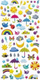 Stickerë edukativë Brewis Weather, figura moti, plot me ngjyra