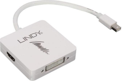 Adapter Lindy miniDisplayPort (41039), HDMI-DVI, i bardhë