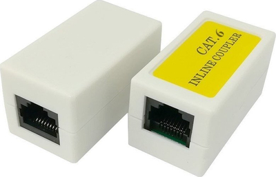Konektor rrjeti NetRack RJ45 në RJ45, Cat.6 UTP, i bardhë