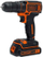 Trapano vidhosëse Black&amp;Decker BDCDC18B, 18V, 2x bateri 1.5Ah, portokalli