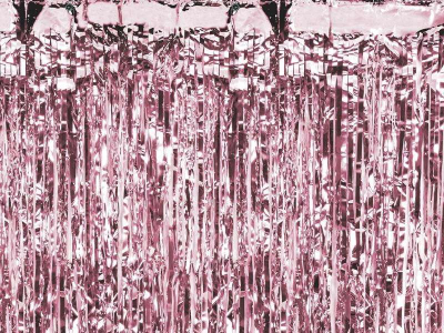 Perde dekorative PartyDeco Curtain Party Pink Gold Backdrop, 90x250cm, rozë gold
