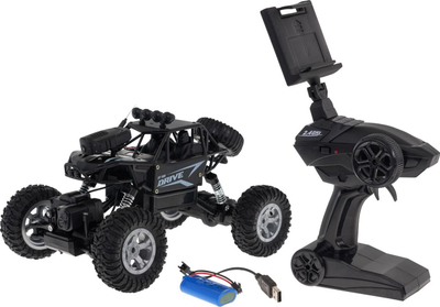 Makinë lodër San You Toys Rover SY203KHK 1:14, me pult 2.4GHz, kamerë WiFi, e zezë
