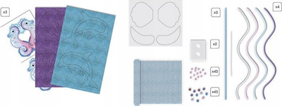 Set kreativ Janod Magic Ocean, 3 shkopinj magjikë, për kalamoj 7+, shumëngjyrësh