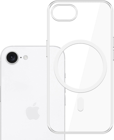 Çantë telefoni 3MK Clear MagCase për Apple iPhone 16E, MagSafe, transparente