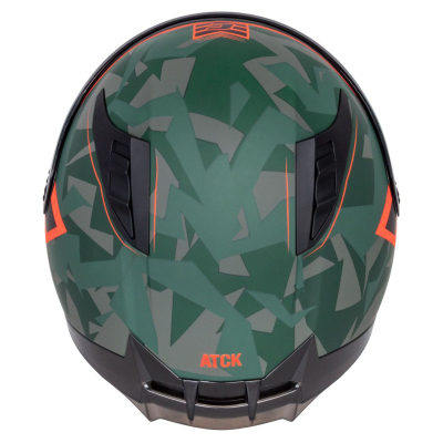 Helmetë integrale Cassida Aero ATCK, polikarbonat, xham Pinlock, jeshile e zezë gri portokalli
