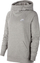 Блуза со капуљача Nike Essentials BV4116, за жени, со кенгур џеб, сива