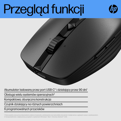 Maus HP 710, RF Wireless + Bluetooth, i zi