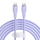 Kabllo USB-C Baseus Pudding, 2m, 100W, vjollcë