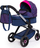 Karrucë për kukulla Bayer XEO 17054AA, për kukulla deri 46cm, 2 në 1, blu e errët rozë
