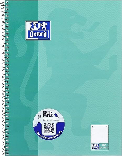 Fletore Oxford School Notepad A4+, 80 fletë, faqe me pika, Scribzee