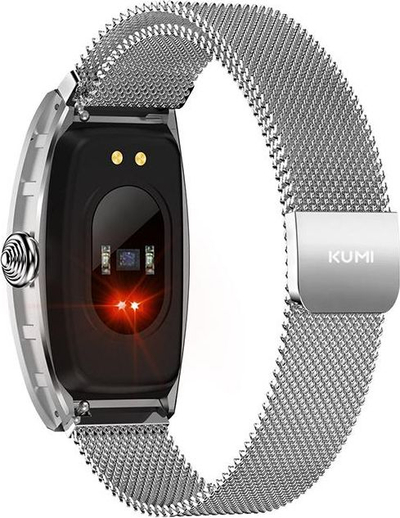 Smartwatch Kumi K18, 1.04", IP68, ngjyrë argjendi