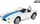 Makinë lodër Shelby Cobra Daffi, model 1:32, e bardhë