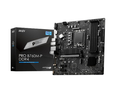 Pllake ame MSI PRO B760M-P DDR4 - DDR4, LGA1700, mATX