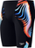 Jammer për burra Speedo Club Training V-Cut, Endurance Plus, print Lava Blur, blu me të kuqe