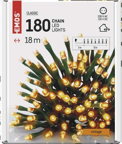 Drita dekoruese Emos 120 LED, qelibar