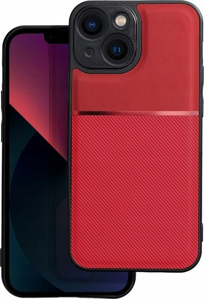 Kapak mbrojtës për iPhone 14 Pro, poliuretan polikarbonat TPU, teksturë antirrëshqitëse, i kuq