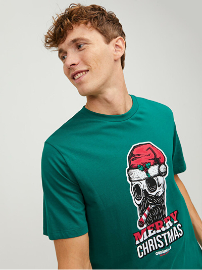 Maicë Jack&Jones JORCHRISTMAS Standard Fit 12246599 jeshile Alpine