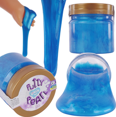 Lodër slime Okto Pearl Goo, 210ml, me efekt perlash, blu