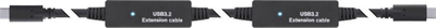 Kabllo aktive USB InLine USB 3.2 Gen1, USB-C me USB-C, 15m, e zezë