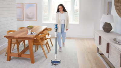 Fshesë me korrent Shark BU1120DE, pa kabllo, me FloorDetect dhe Powerfins Plus, gri