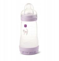 Biberon kundër kolikave MAM Baby Perfect Start, 260ml, 2m+, e tejdukshme me vjollcë