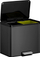 Кош за отпад VEPA BINS Recycler, 30L, не'рѓосувачки челик, црн