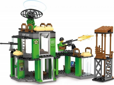 Set ndërtime Blocki MyArmy Military Base KB0912, 251 copa, mbi 6 vjeç, me ngjyra