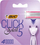 Refill për briskat BIC Click 5 Soleil, 3 tehe që lëvizin, 4 koka, ngjyrë vjollcë