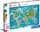 Puzzle Clementoni Supercolor Dinosaurs Map, 180 copa, nga 7 vjeç e lart, shumëngjyrësh