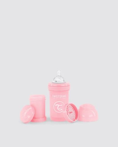 Shishe për bebe Twistshake Anti-Kolikë, 180ml, Rozë Pastel