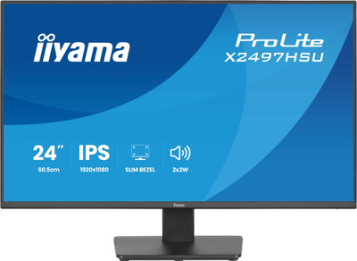 Monitor Iiyama ProLite X2497HSU-B1, 23.8", IPS, 120Hz, i zi
