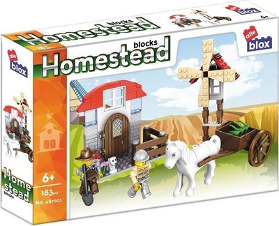 Blloqe ndërtimi Alleblox Farm, 183 copë, set fermë, shumëngjyrëshe