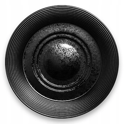Nënfilxhan RAK Porcelain Edge, 15 cm, porcelan, i zi mat