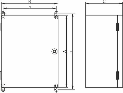 Kuti elektrike Elektro-Plast UNIbox Uni-2/T 43.22, plastikë PC, derë transparente, gri