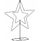 Stendë dekorimi Edelman Star, metal, 50 cm, e zezë