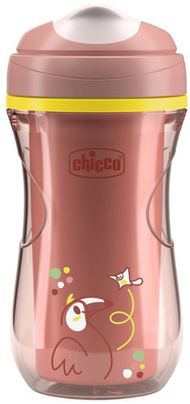 Gotë trajnimi Chicco Active Cup 14m+, 266ml, për fëmijë, rozë