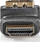 Adapter HDMI Nedis, kënd 270°, gold plated, i zi
