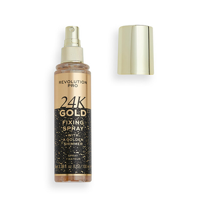 Sprej fiksues për grim Revolution PRO 24K Gold, 100 ml