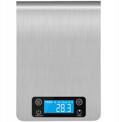 Peshore kuzhine elektronike Kitchen Scale, 5kg, ekran digjital, argjendi