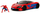Makina lodër Spider Man McLaren 720S, die cast 1:24, me figurë, e kuqe