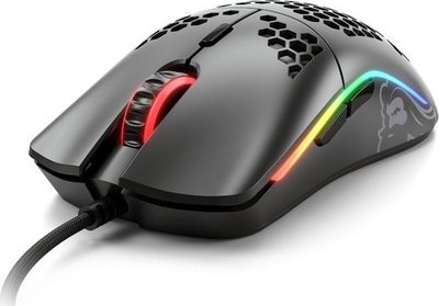 Maus për lojëra Glorious Model O Mat, RGB, me kabllo, i zi mat