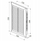 Grillë ventilimi Awenta T26SS, metal 140x210mm, përfundim satin, argjend