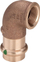Nyje këndore Sanpress Viega 2214.2, 15mm x Rp 1/2", 90°, bronz