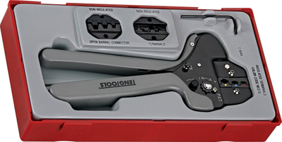 Set veglash krimpimi Teng Tools TTCP04, 4 pjesë, në kuti plastike