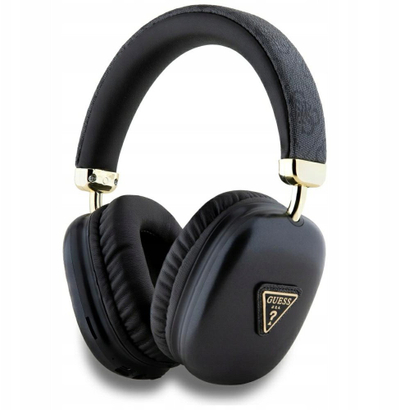 Kufje pa tela Guess 4G Triangle, Bluetooth 5.3, bateri 32 orë, të zeza