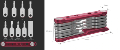 Multitool Ulanzi CM029, 9 me 1, çelik inox e alumin, ngjyrë argjendi