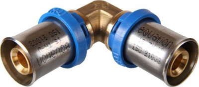 Gypkthyes bronzi Equation Elbow 20mm, për ngrohje, press fit
