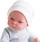 Kukull bebe Muñecas Antonio Juan Pitu Child, me jastëk, rroba me ngjyrë të çelët